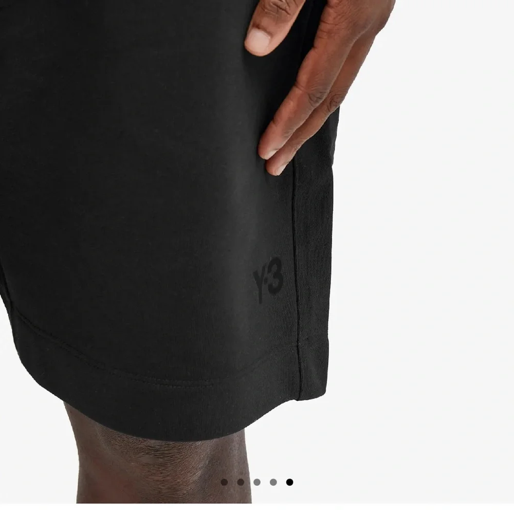 NWT Y-3 Yohji Yamamoto Cotton Blend Logo Drawstring Short
